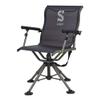 Summit Treestands Shooting Chair | Ideal Hunting Chair for Blinds | Wide Feet for Uneven Ground or Mud, Black (SU88023) view 1