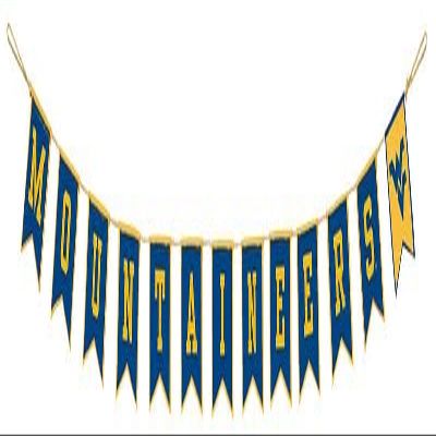 West Virginia University Tailgate Banner by Hannas Handiworks Lightweight Pre-Strung Fabric Decoration for Indoor or Outdoor Represent your NCAA College & Show Team Spirit with WVU Fan Dcor