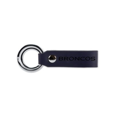 Rico Industries NFL Faux Leather Keychain Denver Broncos 4 X 1.4