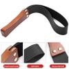 BARPOT Leather Paddle with Anti-Slip Wooden Handle, Riding Crops for Horses, 19'' Equestrianism Crops (Black) view 3