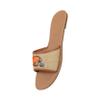 FOCO Cleveland Browns NFL Womens Straw Slide - L view 2