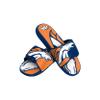 FOCO Boy's NFL Kids Team Sport Shower Gel Slide Flip Flop Sandals, Colorblock Big Logo, 2-3 view 1