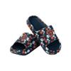 FOCO Women's NFL Logo Ladies Floral Pillow Slides Sandals, Team Color, 5-6 view 1
