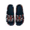 FOCO Women's NFL Logo Ladies Floral Pillow Slides Sandals, Team Color, 5-6 view 2