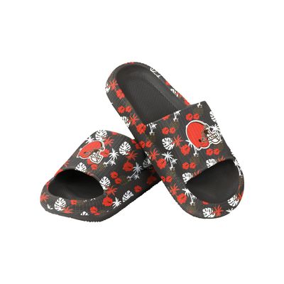 FOCO Cleveland Browns NFL Womens Floral Pillow Slide - XL