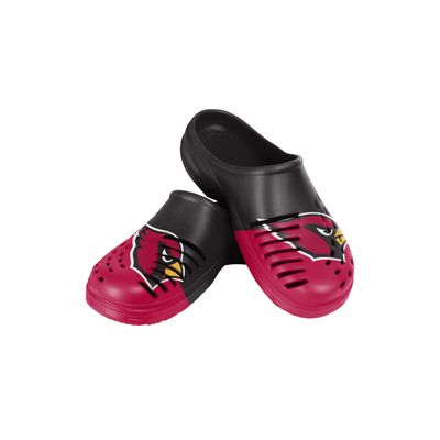 FOCO Arizona Cardinals NFL Youth Colorblock Big Logo Clog - L (2-3)