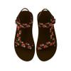 Cleveland Browns NFL Womens Repeat Logo Strap Sandal view 1