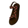 Cleveland Browns NFL Womens Repeat Logo Strap Sandal view 2