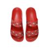 FOCO San Francisco 49ers NFL Womens Double Strap Shimmer Sandal view 3