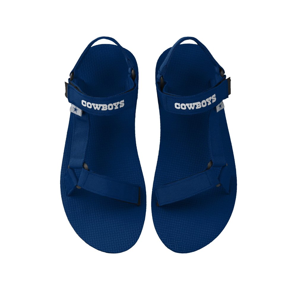 FOCO Dallas Cowboys NFL Mens Solid Strap Sandal