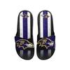 FOCO Baltimore Ravens NFL Mens Team Stripe Gel Slide - S view 2