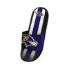 FOCO Baltimore Ravens NFL Mens Team Stripe Gel Slide - S view 3