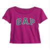 GAP Baby Girls Short Sleeve Logo T-Shirt T Shirt, Orchid Blossom, 0-3 Months US view 1