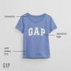 GAP Baby Girls Short Sleeve Logo T-Shirt T Shirt, Orchid Blossom, 0-3 Months US view 2