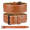 DMoose Belt for Weightlifting Genuine Leather for Men and Women, 4 Inch Wide, Adjustable Buckle, 5MM Thick for Weightlifting, Workout, Gym, Squat, Deadlift, Great Lower Back Support (Brown XXL) view 1