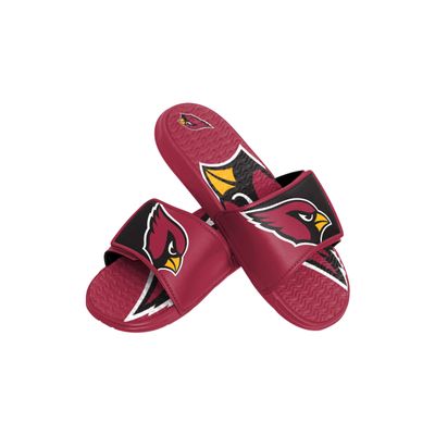 FOCO Boy's NFL Kids Team Sport Shower Gel Slide Flip Flop Sandals, Colorblock Big Logo, 11-12