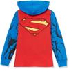 DC Comics Boys Superman Cosplay Zip-up Hoodie with Cape - 4-20 Sweatshirt, Royal, 10-12 US view 2
