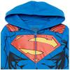 DC Comics Boys Superman Cosplay Zip-up Hoodie with Cape - 4-20 Sweatshirt, Royal, 10-12 US view 3