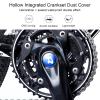 VGEBY Crankset Dust Cover, Risk Mountain Crankset Dust Cover Center Shaft Cover Hollow Integrated Aluminum Alloy for Road (1 Blue dust Cover) Crank Dust Cover 27.5 Cover view 3