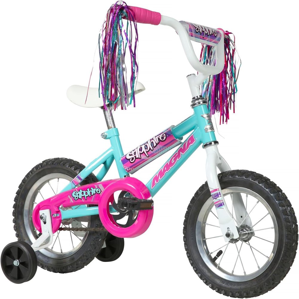 Dynacraft Magna Sapphire 12" Children's Bike Stylish and Durable, Perfect for Kids Learning to Ride, Easy to Assemble, Ideal for Young Riders, Fun and Colorful Design