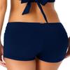 Anne Cole Live in Color Navy Banded Boy Shorts Bottom Small/Navy Blue view 2