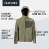Grundns Bulkhead Stretch Jacket, Deep Lichen Green, Medium view 3