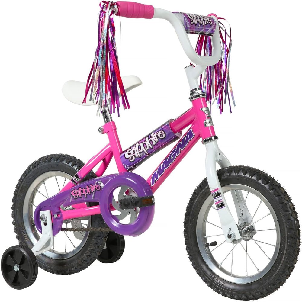 Dynacraft Magna Sapphire 12" Children's Bike Stylish and Durable, Perfect for Kids Learning to Ride, Easy to Assemble, Ideal for Young Riders, Fun and Colorful Design