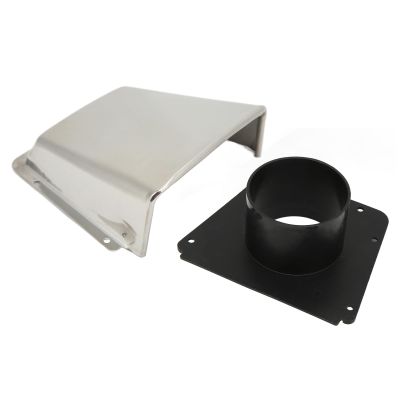 Boat Cowl Vent, Marine Vent Cover 304 Stainless Steel with Nylon Base Proof for Boats Yachts Accessory