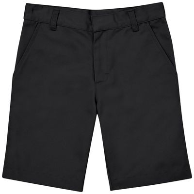 Classroom School Uniforms Big Kid Flat Front Shorts CR203K, 5, Black