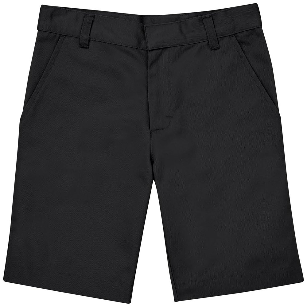 Classroom School Uniforms Big Kid Flat Front Shorts CR203K, 5, Black
