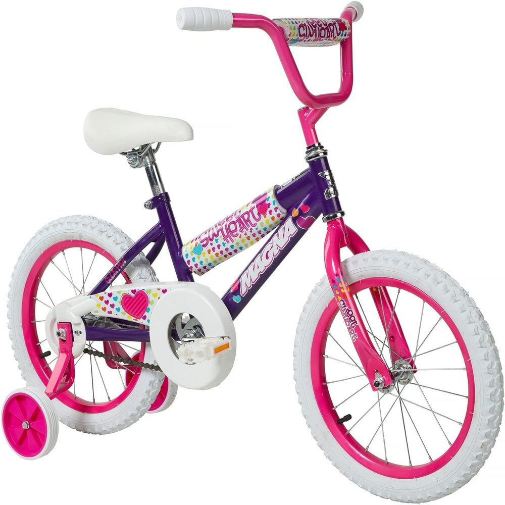 Dynacraft Magna Sweetheart 16" Children's Bike Fun and Colorful Design, Sturdy and Durable, Perfect for Kids Learning to Ride, Easy to Assemble, Ideal for Young Riders