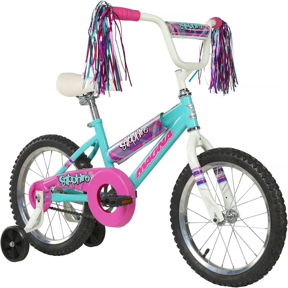 Dynacraft Magna Sapphire 16" Children's Bike Stylish and Durable, Perfect for Kids Learning to Ride, Easy to Assemble, Ideal for Young Riders, Fun and Colorful Design