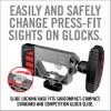 Real Avid Universal Glock Sight Pusher  Front & Rear Dovetail Sight Installation & Adjustment Tool  Works with Glock 19, 17, 43, 26, 22, 48 & More  Includes 2-in-1 Pin Punch & Nut Driver view 2