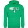 J2 Sport Marshall Thundering Herd Jumbo Arch Hooded Sweatshirt Irish Green view 1