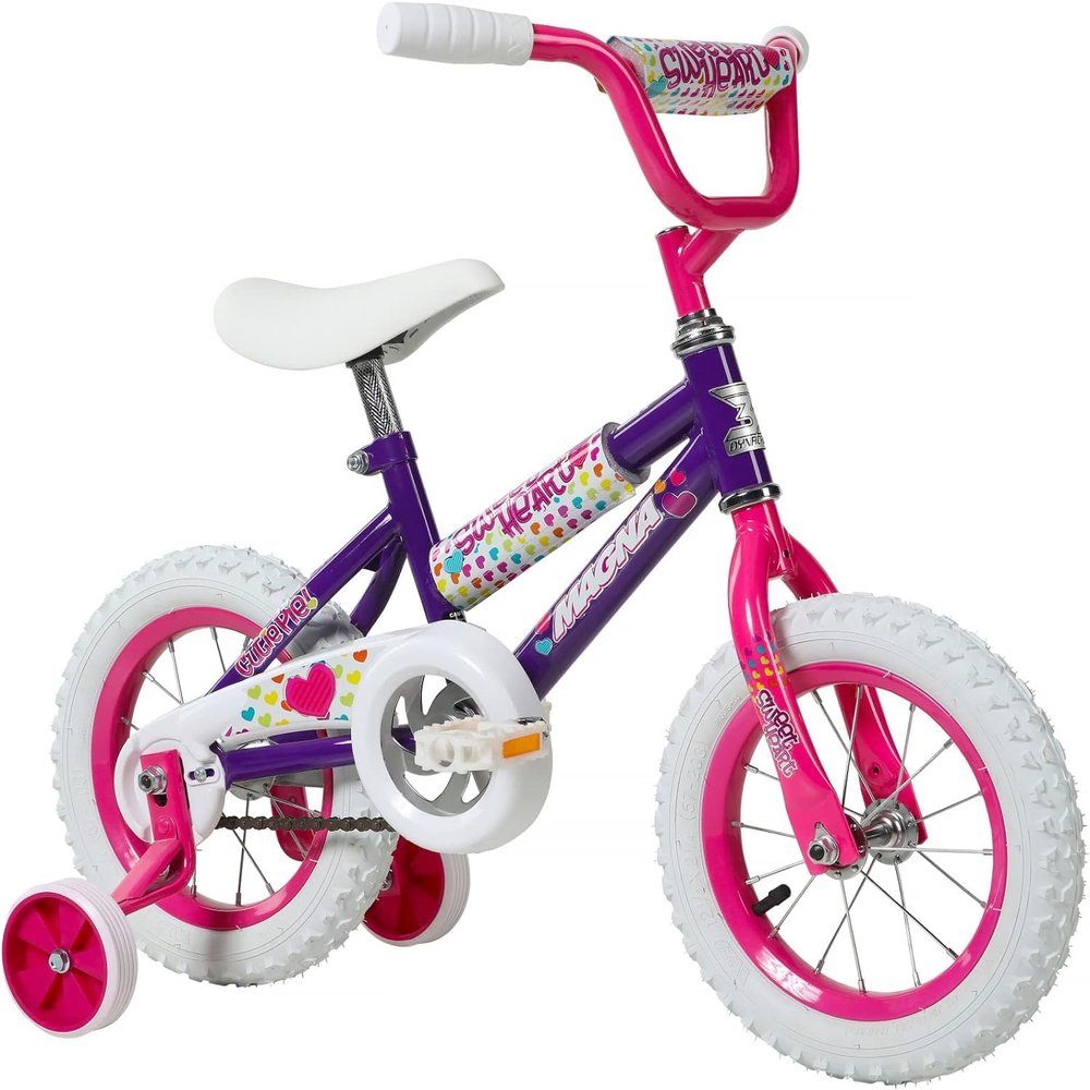 Dynacraft Magna Sweetheart 12" Children's Bike Fun and Colorful Design, Sturdy and Durable, Perfect for Kids Learning to Ride, Easy to Assemble, Ideal for Young Riders