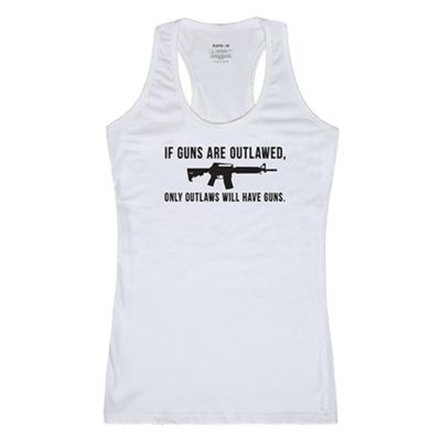 Rapid Dominance Women's Graphic Tanks, White, XX-Large