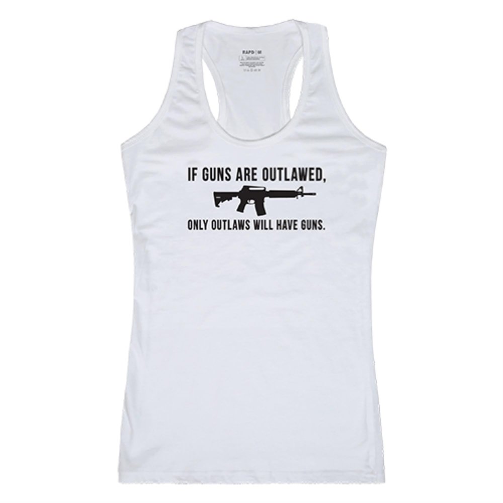 Rapid Dominance Women's Graphic Tanks, White, XX-Large