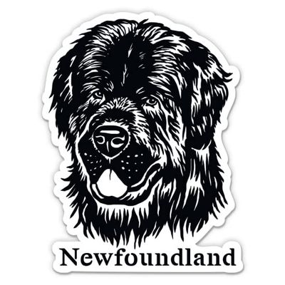 Newfoundland Stickers - 2 Pack - Waterproof Vinyl for Car, Phone, Water Bottle, Laptop - Dog Decals (2-Pack)