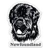Newfoundland Stickers - 2 Pack - Waterproof Vinyl for Car, Phone, Water Bottle, Laptop - Dog Decals (2-Pack) view 1