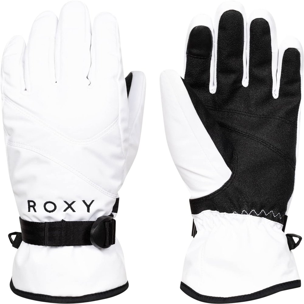 Roxy Women's Jetty Solid Insulated Gloves (X-Large, Bright White (WBB0))