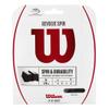 Wilson Revolve Spin 17 Gauge Black Color Poly (Polymer) Tennis String 4-Pack (4 Sets Per Order) - Best String for Durability and Spin view 1