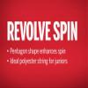 Wilson Revolve Spin 17 Gauge Black Color Poly (Polymer) Tennis String 4-Pack (4 Sets Per Order) - Best String for Durability and Spin view 4