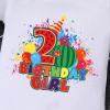 Watermelon 2nd Birthday Girl Romper for Baby Girls Rainbow Cake Smash Outfit Summer Short Sleeve Cotton Bodysuit Clothes for Tutu Skirt Set 2 Years view 3