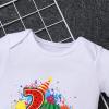 Watermelon 2nd Birthday Girl Romper for Baby Girls Rainbow Cake Smash Outfit Summer Short Sleeve Cotton Bodysuit Clothes for Tutu Skirt Set 2 Years view 4
