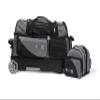KAZE SPORTS 3 Ball Bowling Roller + 1 Ball Add On Spare Tote (Black-Gray) view 2