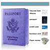 Herain Passport Holder for Travel Cruise Essentials 2 Pcs, Passport Cover Wallet Case Travel Gifts Women Men Family, Passports Book Holders Vacation Accessories Must Haves view 4