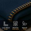Wool Camping Blanket  70% Wool Heavy-Duty Military Style Throw, Warm & Washable, Fire Retardant Cover for Emergency, Survival & Outdoor Use  Perfect for Camping, Car, Home & Hiking, Navy 62x84 view 3