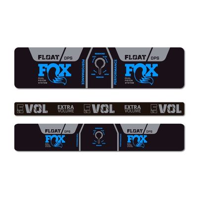 STAR SAM Stickers Compatible with Fox Float Performance DPS EVOL 2021 Light Blue 1 cm