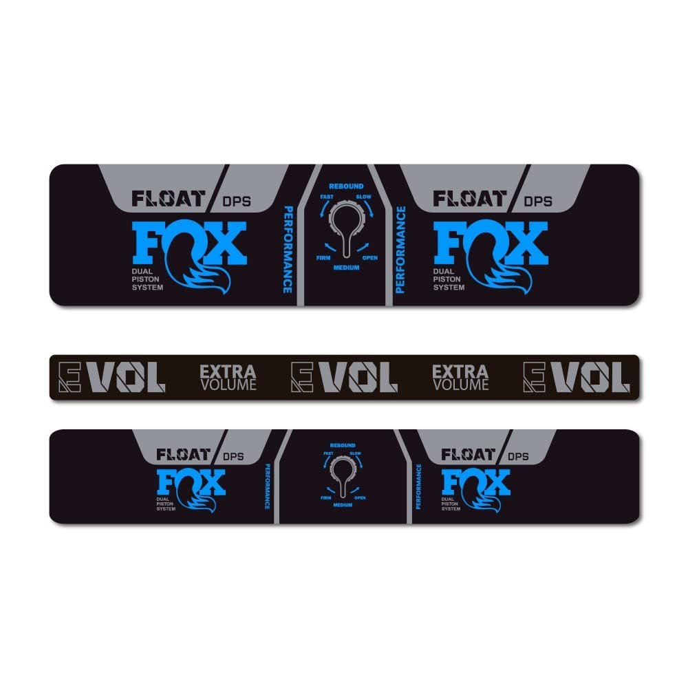 STAR SAM Stickers Compatible with Fox Float Performance DPS EVOL 2021 Light Blue 1 cm