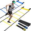 Sosation 2 Pack Agility Ladder 20 Feet Adjustable Rungs Speed Training Exercise Ladders with Carry Bag for Kids and Adults Soccer Football Boxing Footwork Sports Speed Agility Training view 1
